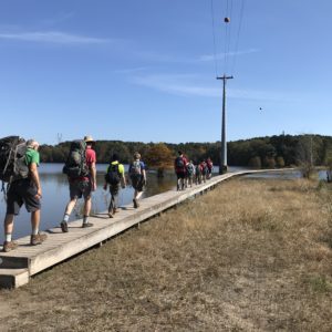 Falls Lake Test Hike with Packs